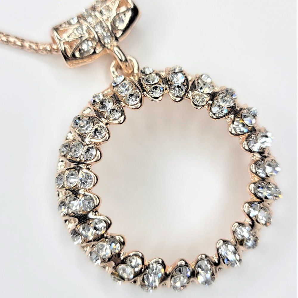 Pendant Necklace Formal Elegant Gold Tone Long Necklace
